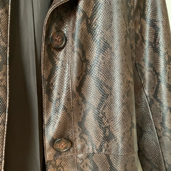 Faux Snakeskin Trench - Picture 4 of 7